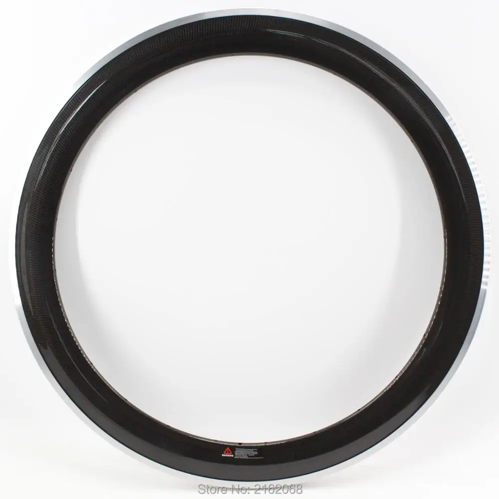 2Pcs New 700C 60mm clincher rim Road bicycle 3K UD 12K carbon fibre bike wheels rims with aluminum alloy brake surface Free ship | Спорт и