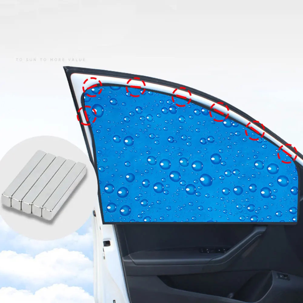 Vehemo Magnet Windshield Sunshade Car SunShade Vehicle Window Covers for Water Droplets Auto Sun Visor Portable |