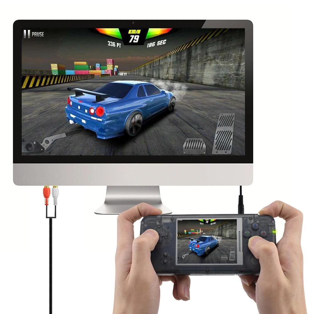 RS 97 игровой консоли Портативный портативная игровая консоль встроенный 1151 игры