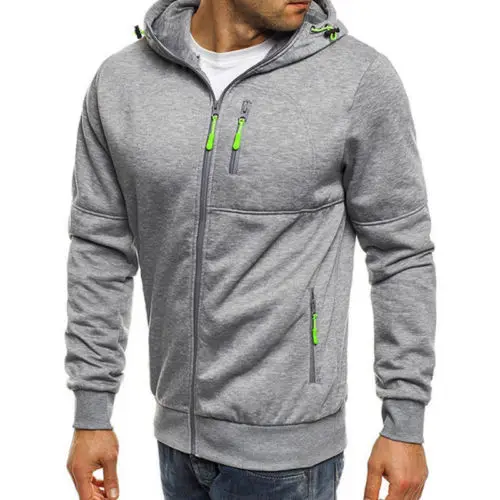 

Mens Plain Hoodie Colour Hooded Zip Up Men Warm Fleece Sweatshirt Tops Men Solid Hot Outwear Clothing Top Male