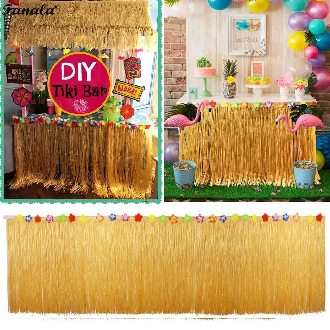 Lifelike Artificial Flowers Tassel Grass Table Skirt Decorated 30cm/11.81inch Party Decoration | Дом и сад