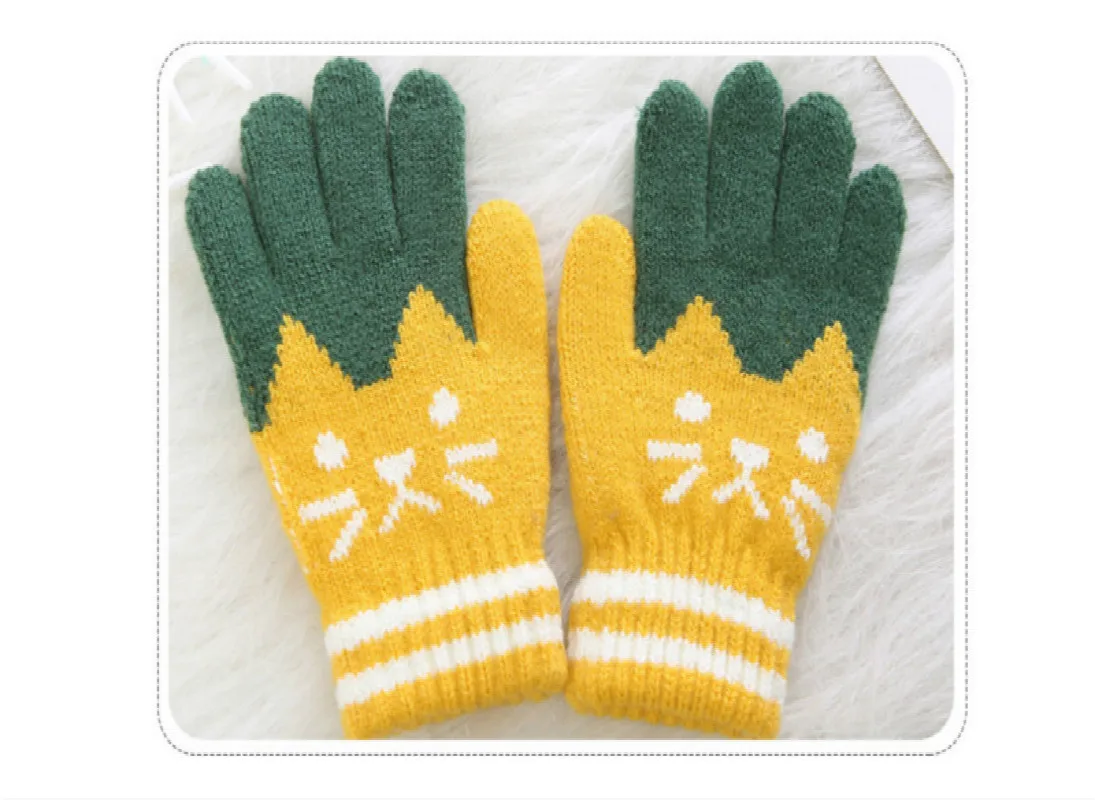 New Child Kids Baby Girls Boys Gloves Toddler Knitted Winter Warm Thick Magic Mittens | Мать и ребенок