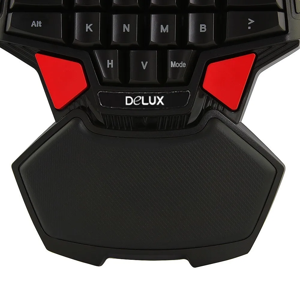 Профессиональная игровая мини клавиатура Delux T9 Проводная компьютерная одной