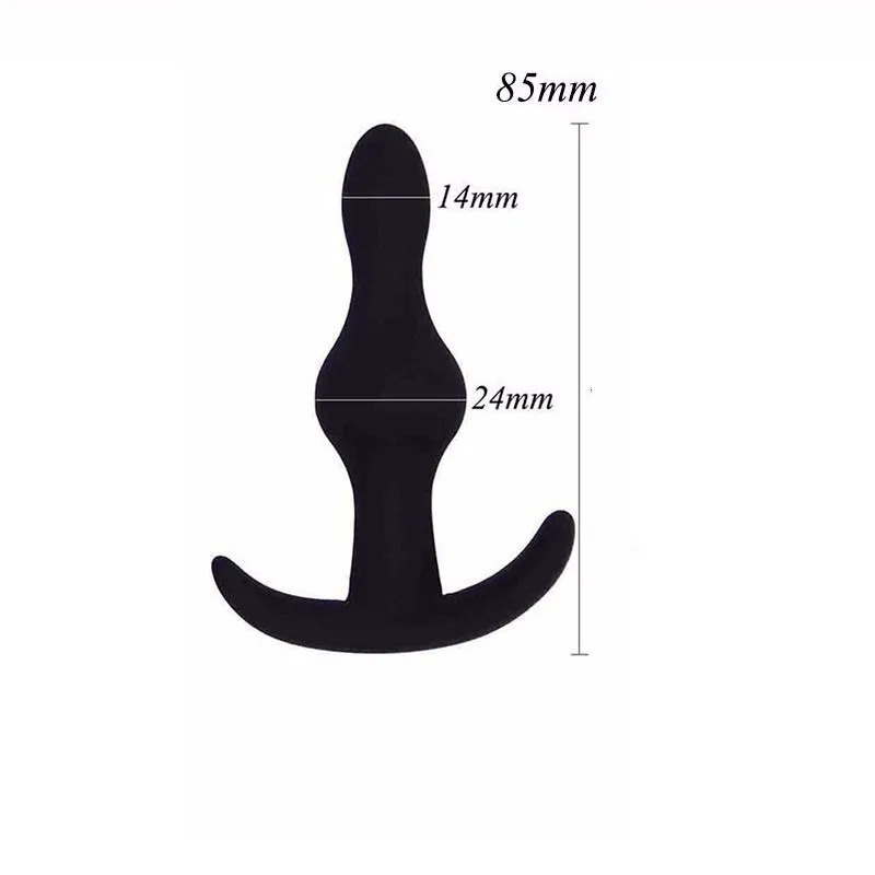 Sex Toys Silicone Anal 2 Beads Plug G Spot Stimulate Butt Male Prostate Massager Adult Masturbation Product |