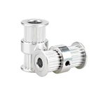 2GT шкив привода, 20 зубьев, диаметр 5 мм8 мм, двухсторонняя Шестерня из алюминия для ленты GT2, ширина 6 мм, аксессуары для 3D-принтера