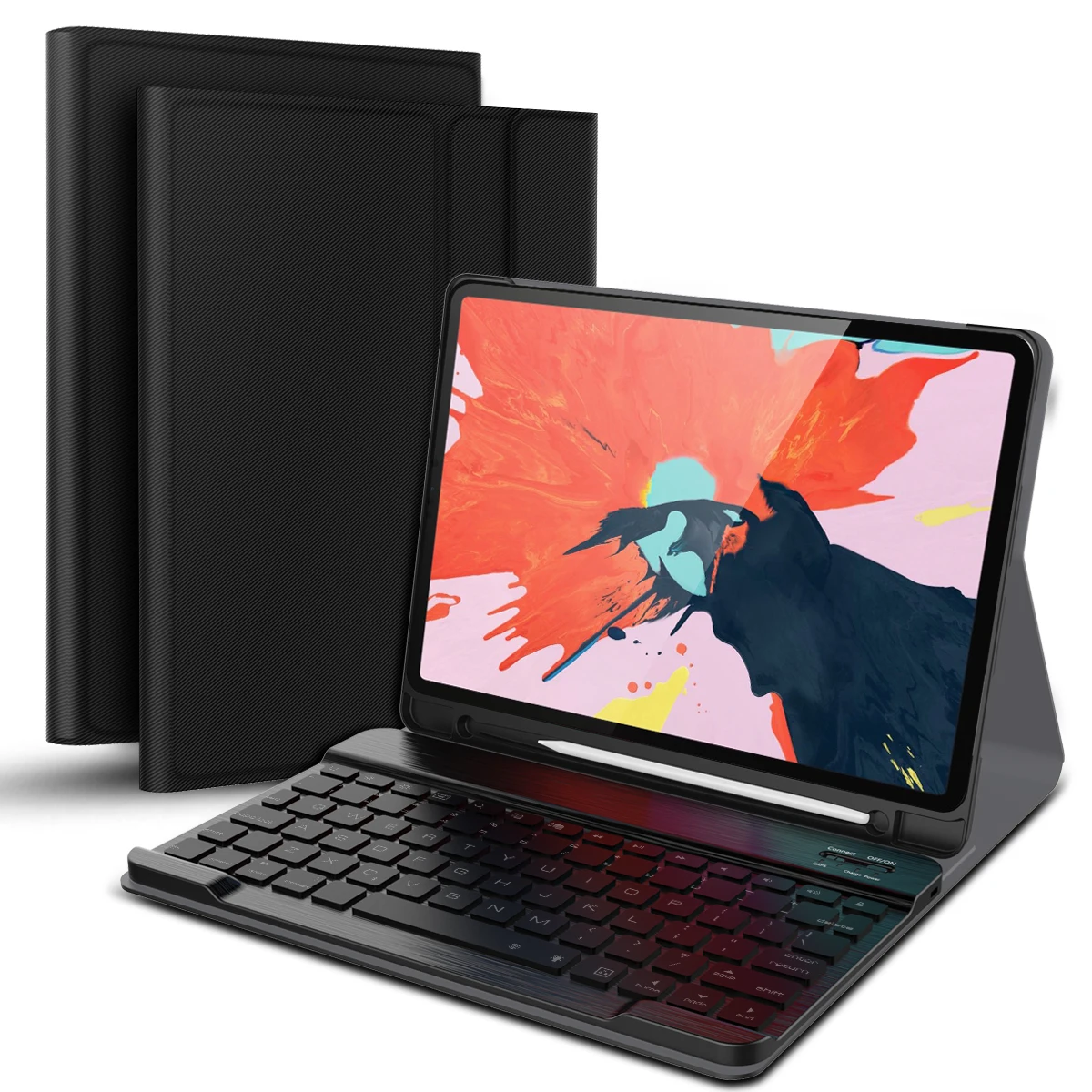 Для iPad Pro 11 дюймов 2018 Чехол Флип США Bluetooth клавиатура PU кожаный чехол для