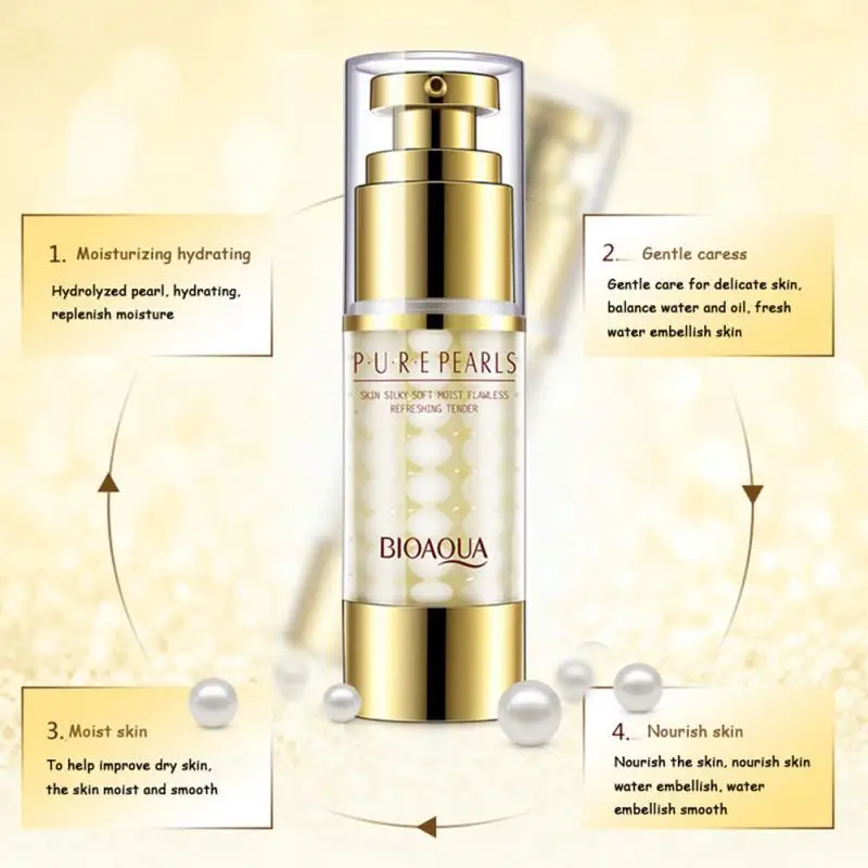 Натуральный жемчуг с коллагеном гиалуроновой кислоты по уходу за кожей лица