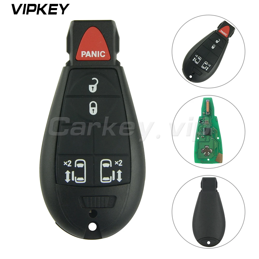 

Remotekey новый тип вход без ключа remote key 5 кнопок 434 МГц для Chrysler Dodge, Jeep путешествие Дуранго Grand Cherokee IYZ-C01C