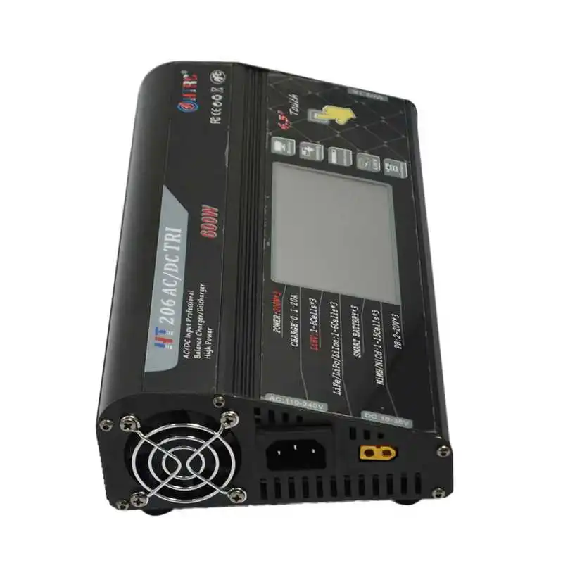 Новое поступление HTRC HT206 TRI AC/DC 3X200 Вт 3X20A 4 3-дюймовый сенсорный ЖК-экран зарядное