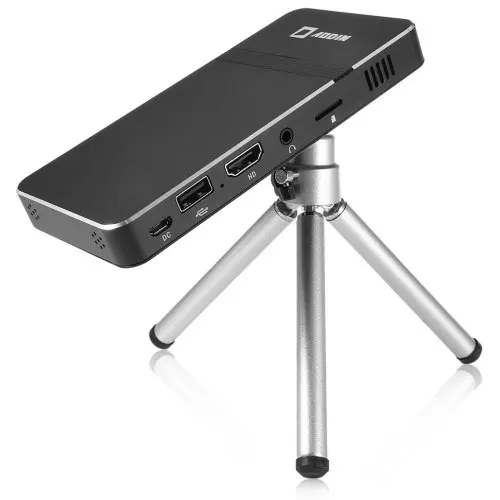 Карманный проектор DLP LED 100 ANSI люмен WiFi поддержка 1080P HD с USB Micro SD и 3 5 мм аудио для iPhone