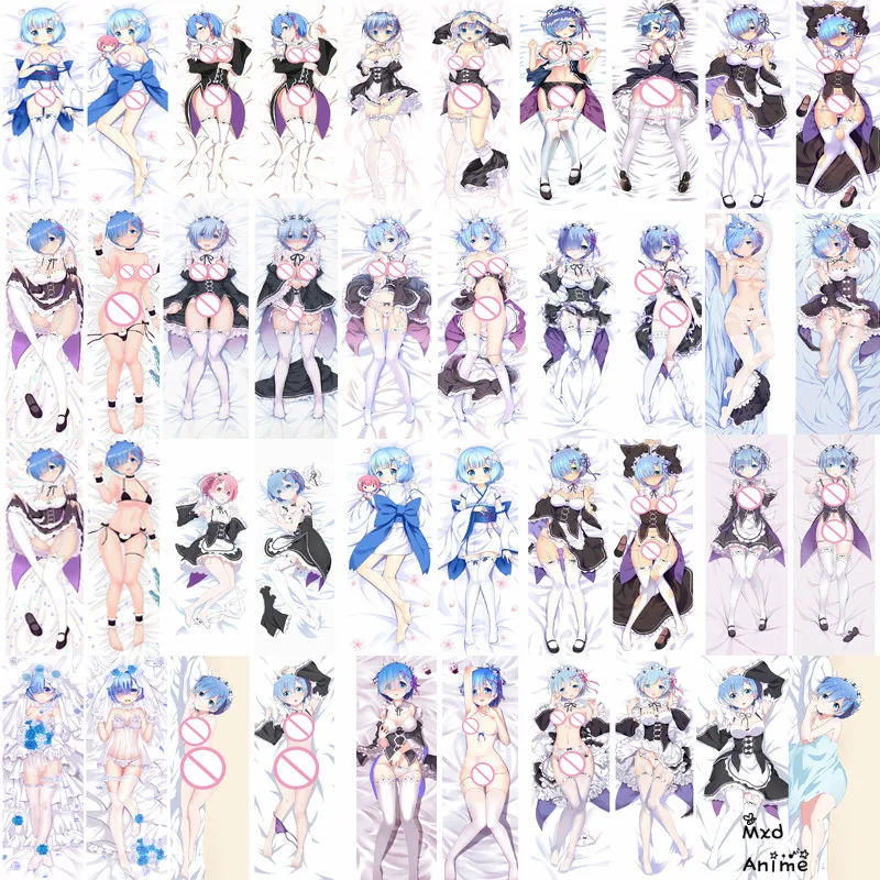 

Japanese Anime Re Zero Starting Life in Another World Rem Dakimakura pillow cover hugging Body pillowcase