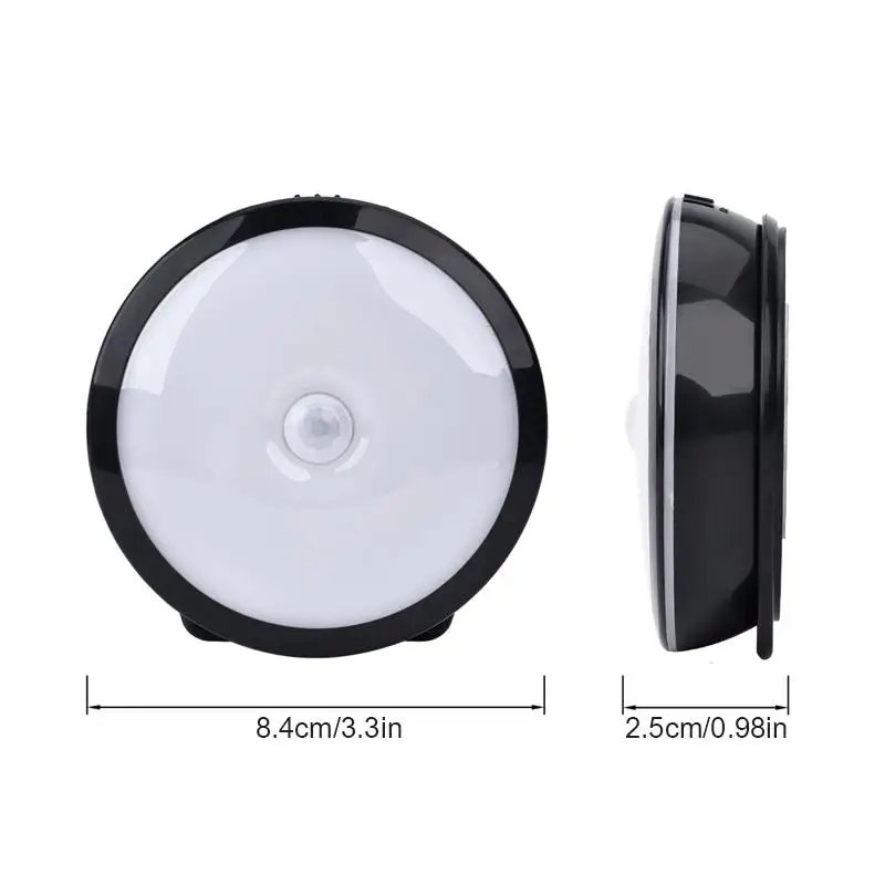 LED human body infrared sensor cabinet light bedside bathroom night 6led Rechargeable Battery 30s lighting 120 sensing | Лампы и
