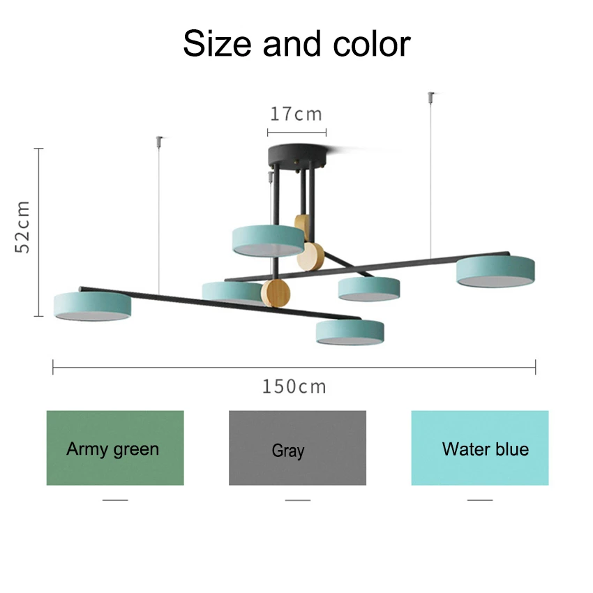 Nordic Led Pendant Light Lighting Luxury Lamp Rotate Bedroom Dining Living Room Hanging Lamps Kitchen Fixtures Luminaire | Лампы и