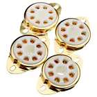 WSFS Лидер продаж, 4 шт., 8 Pin, керамическая розетка, трубка, верхний вакуум, Octal значение для KT88 EL34 6V6 6650 274B, керамические розетки