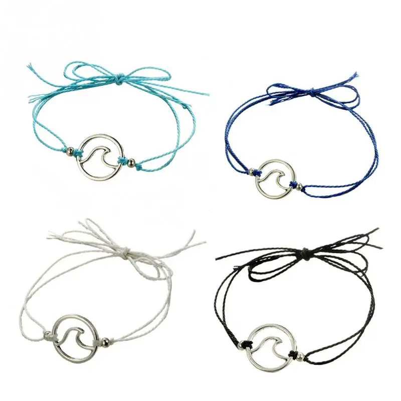 Сплав браслет из восковой верёвки ножной женский модный простой украшения