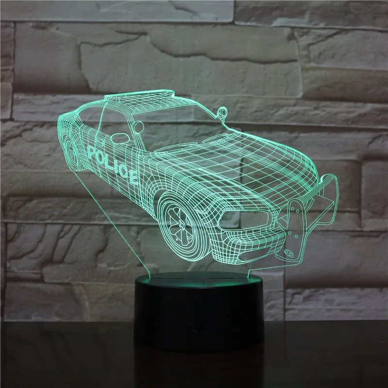 Новинка освещение 3D иллюзия светодиодный светодиодная лампа модель автомобиля