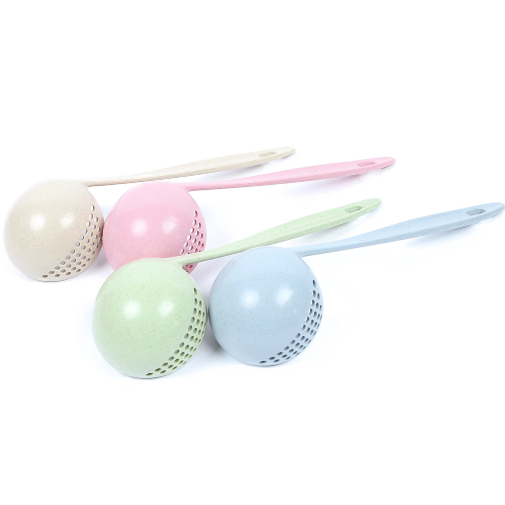 2 In 1 Soup Spoon Ladle Kitchen Tool Shatter-Proof Hangable Tools Portable Multifunctional Hand With Filter Hole | Дом и сад
