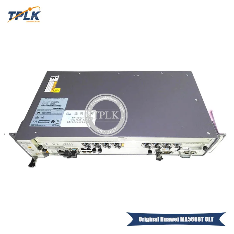 200 Гбит/с Соединительная панель 20 слот емкость Хуа Вэй GPON OLT MA5608T с 1*1G MCUD + MPWD(110 250v) 2