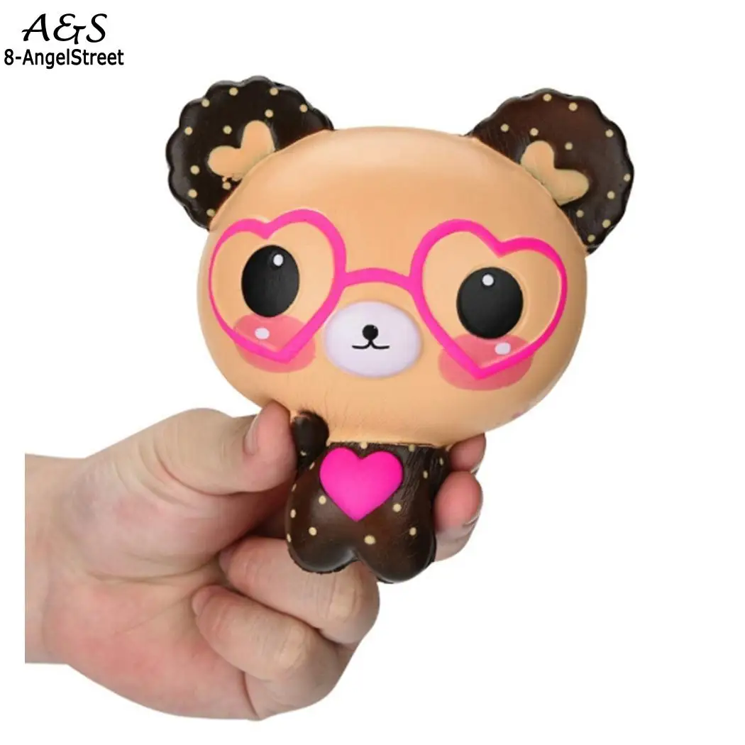 Милые очки медведь медленный рост Squeeze Toy Повседневный стресс унисекс это может