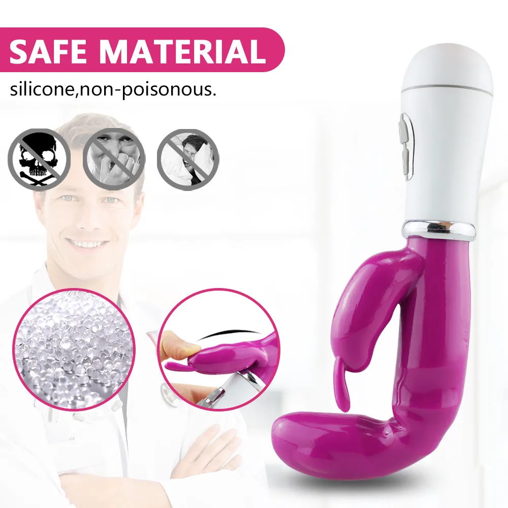 12 Скоростей G Spot фаллоимитатор вибратор кролик Стимулятор клитора эротический