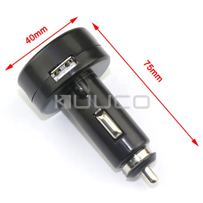 5 шт./лот цифровой тестер/зарядное устройство DC12V 24V Вольтметр DC V/2A USB адаптер для