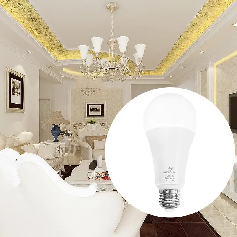 Новый 12 Вт RGB + лампочка CCT AC100 240V охранных Zigbee версия Smart Connection|Лампы накаливания| |