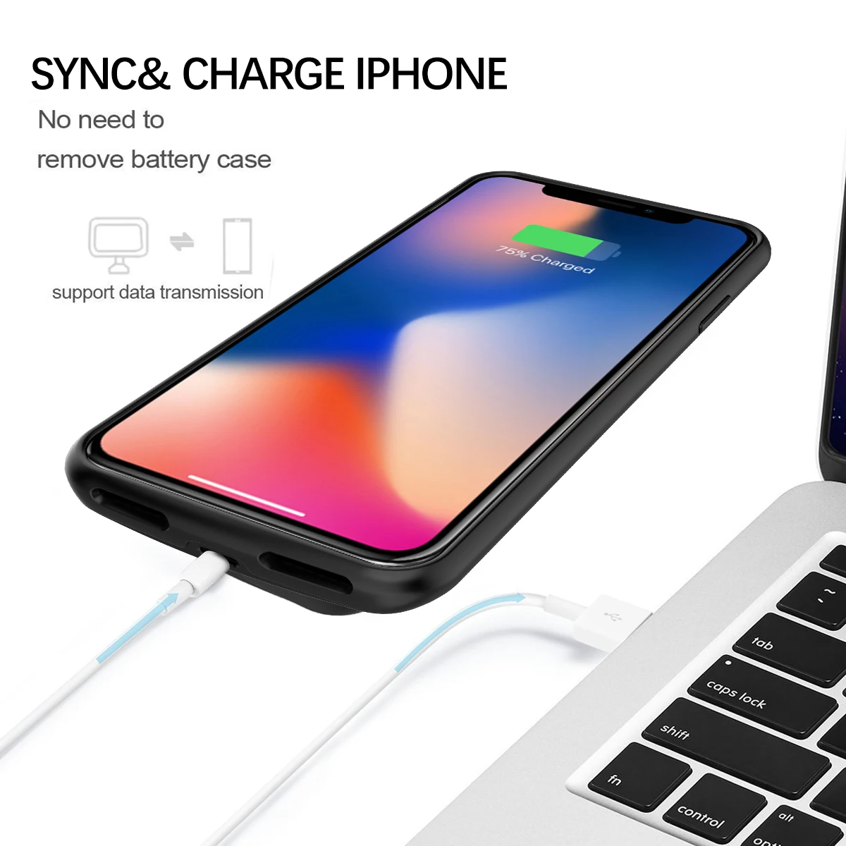 Чехол для зарядного устройства iPhone Xs Max/Xr 5000 мАч чехол Xr/Xs Max|Чехлы с аккумулятором|