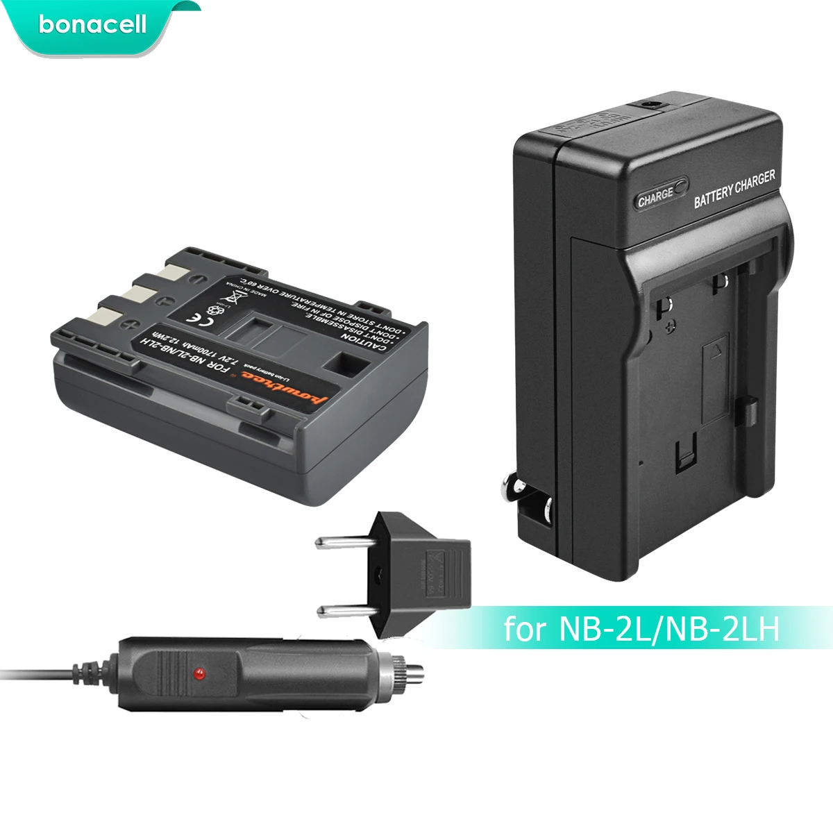 Bonacell 1700 мАч NB-2L NB2L NB-2LH NB 2LH NB2LH камера батарея + зарядное устройство для Canon Rebel XT XTi