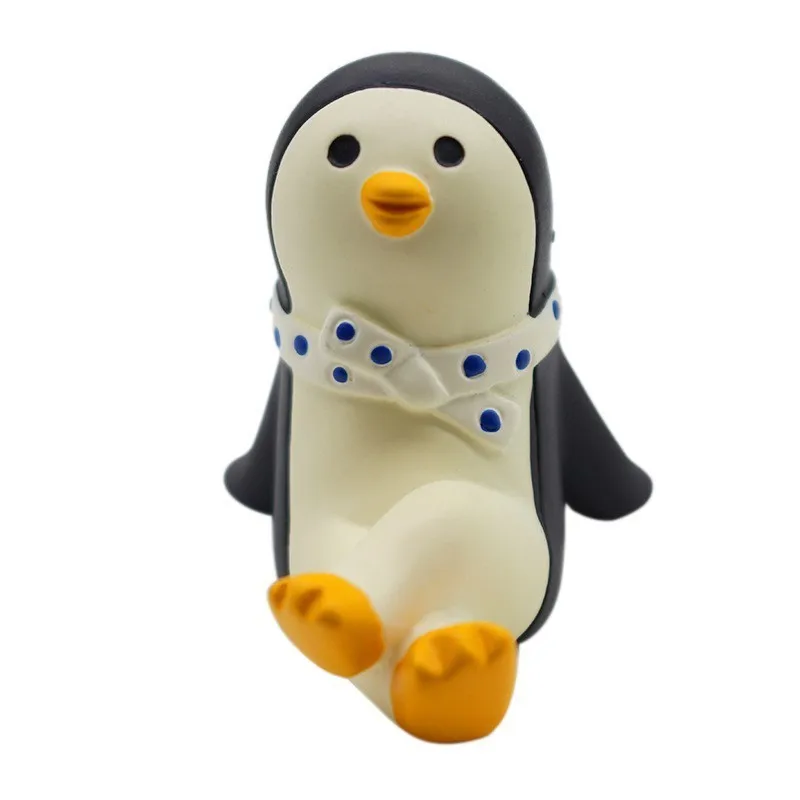 Summer Penguin Gift Ornament INS Exquisite Matte Hand Painted Resin Figurines Small Furnishings Miniatures | Дом и сад