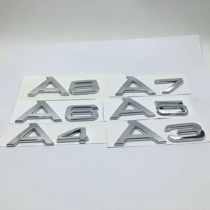 3D JDM наклейки на авто Стайлинг для Audi A1 A3 A4 A5 A6 A7 A8 эмблема &quotTT&quot хромированные