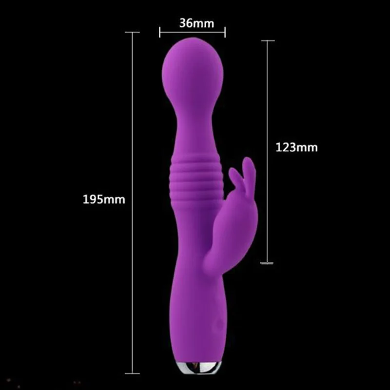 USB Вращающийся вибратор кролик точка G Электрический 10 Частотный силиконовый для