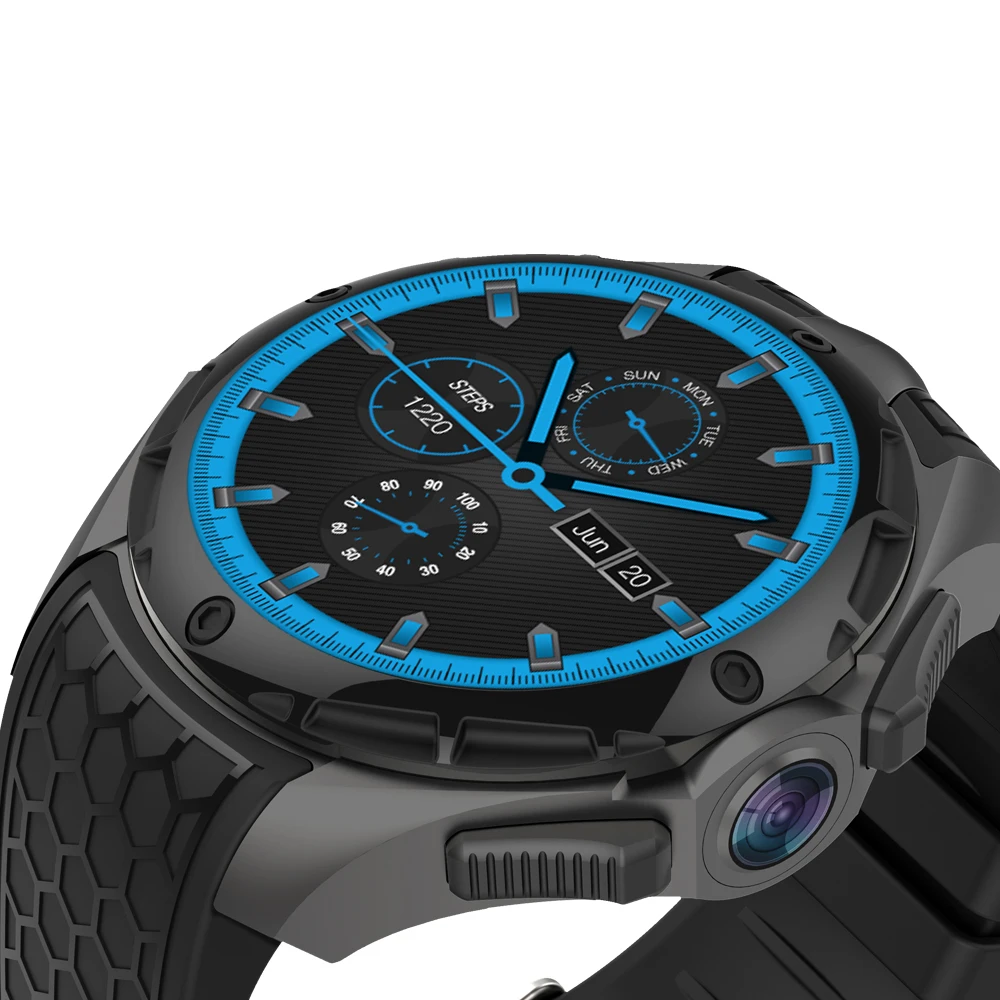 KingWear KW68 смарт часы телефон Android 5 1 четырехъядерный 2 0 МП камера GPS мужские и