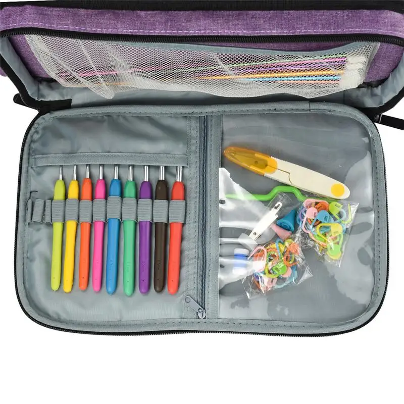 Сумка для хранения шерсти ручная сумка игл портативная легкая пряжи премиум