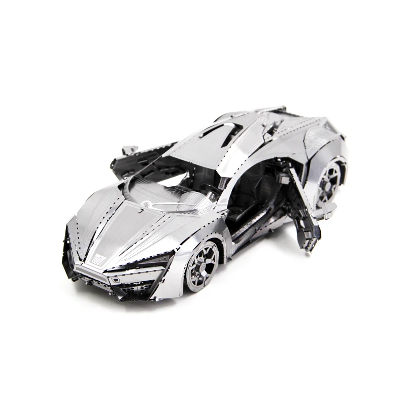 3D металлическая головоломка большого размера спортивный автомобиль DIY