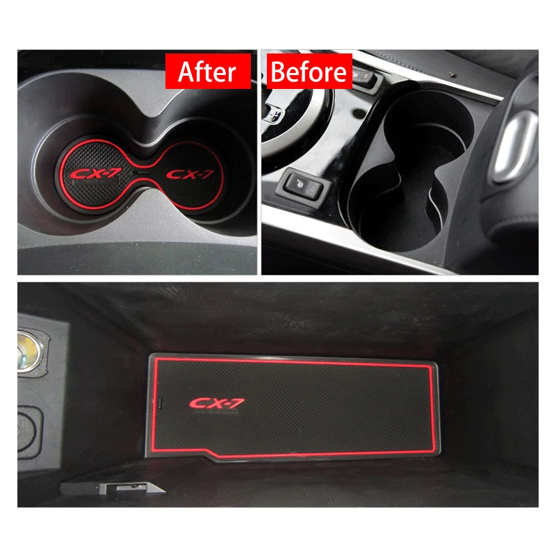 Автомобильные аксессуары 16 шт. Нескользящие Коврики для внутренних ворот чашек