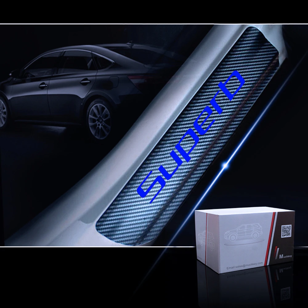 Добро пожаловать педаль для SKODA Superb 4D углеродного волокна виниловая наклейка на
