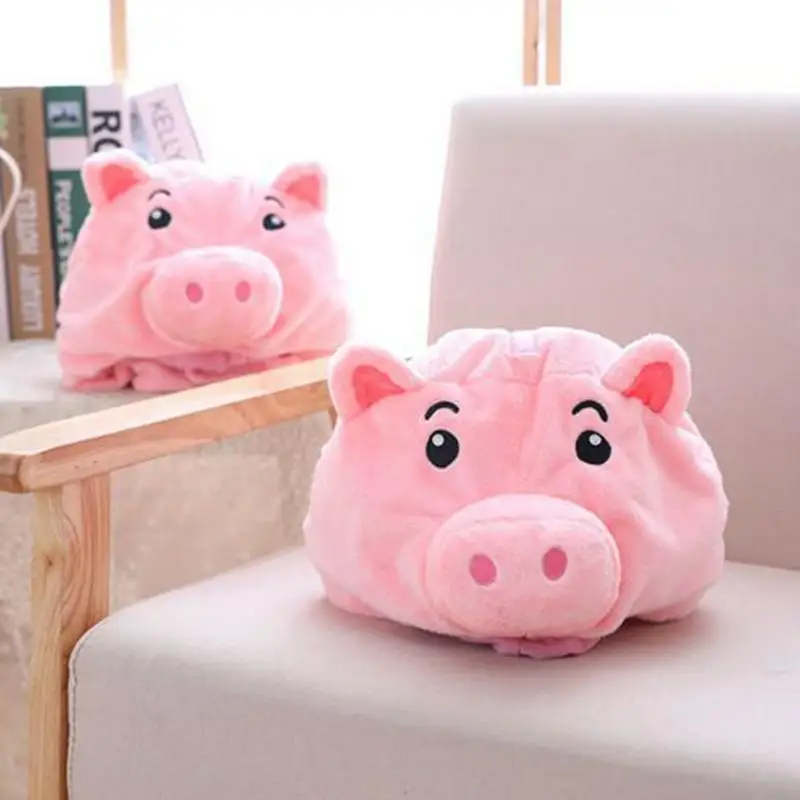 ISHINE Anime Movie Animal Pink Pig Hat Cosplay Props Accessories Plush Head Fancy Cap Fashion Cute Meng Hats | Аксессуары для