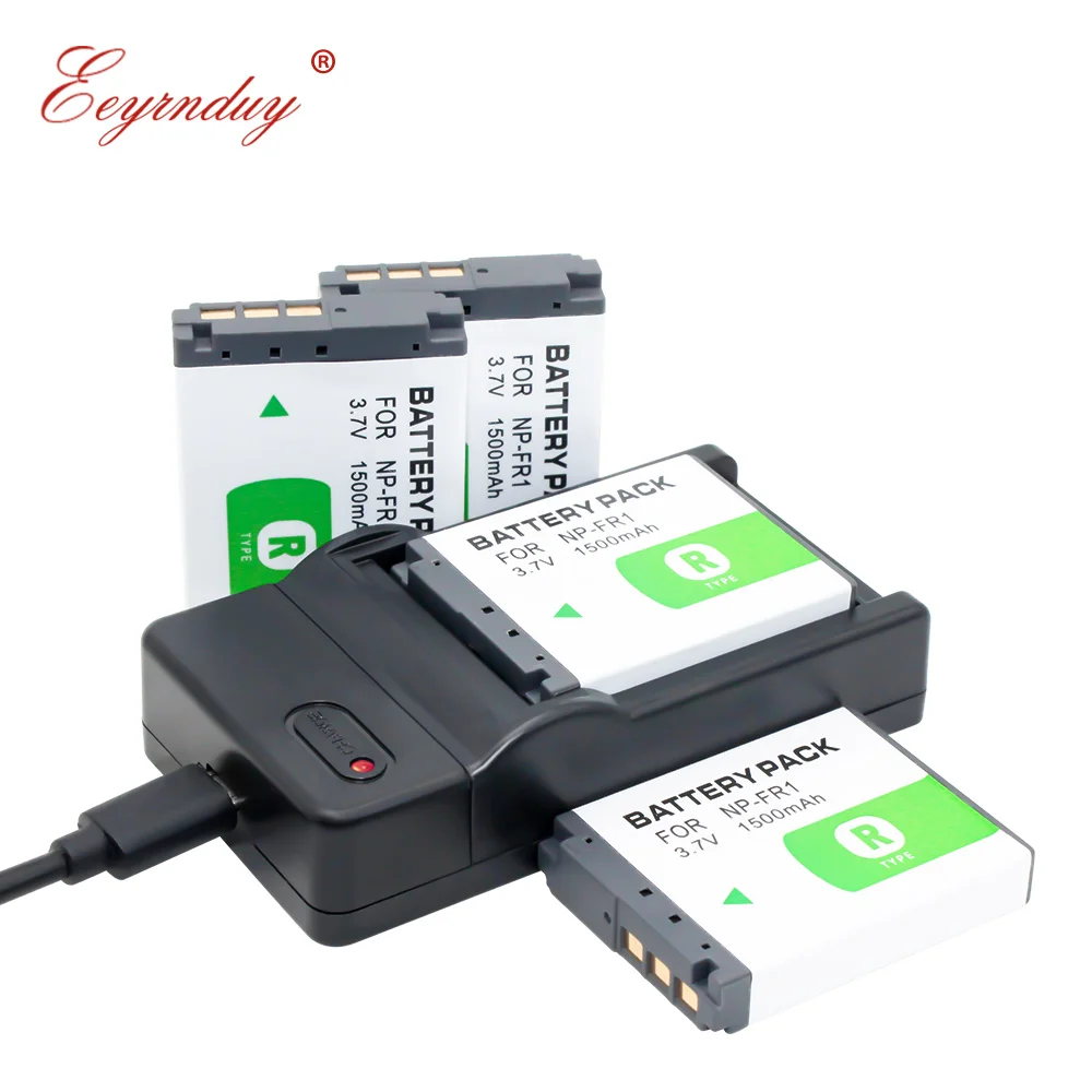 4 Pack аккумуляторная батарея и USB зарядное устройство для Sony NP FR1 FT1 T30 T50 DSC P100 P120 P150