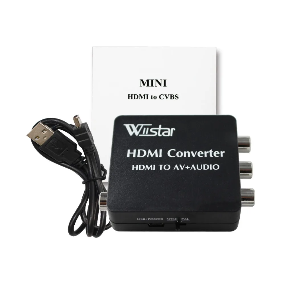 Wiistar HDMI видео аудио адаптер в AV оптический Toslink коаксиальный 3 5 мм Jack конвертер для