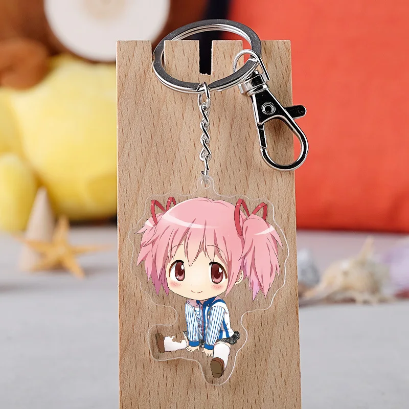 Экшн фигурка Puella Madoka Magica аниме модель Kaname Akemi Homura Sayaka Tomoe Mami акриловый брелок с