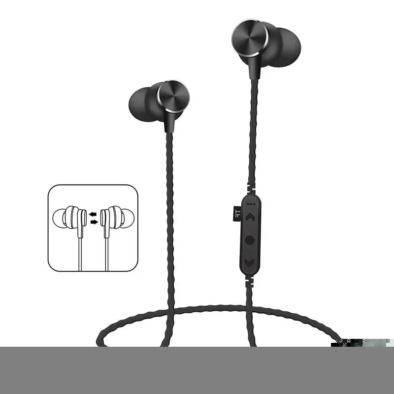 Беспроводная bluetooth гарнитура с шейным креплением в ухо Спортивные Bluetooth наушники