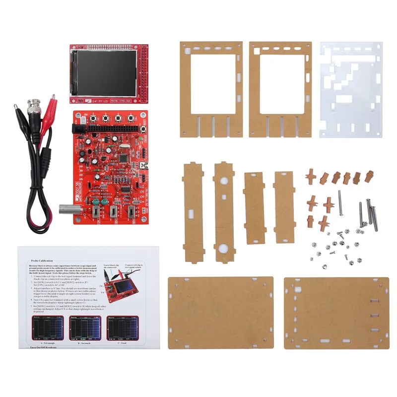 Proster DSO138 2 4 &quotTFT карманный цифровой осциллограф комплект diy запчасти ручной +