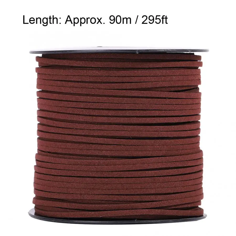 Прочная вощеная нить плоский кожаный шнур веревки для рукоделия ожерелья сделай