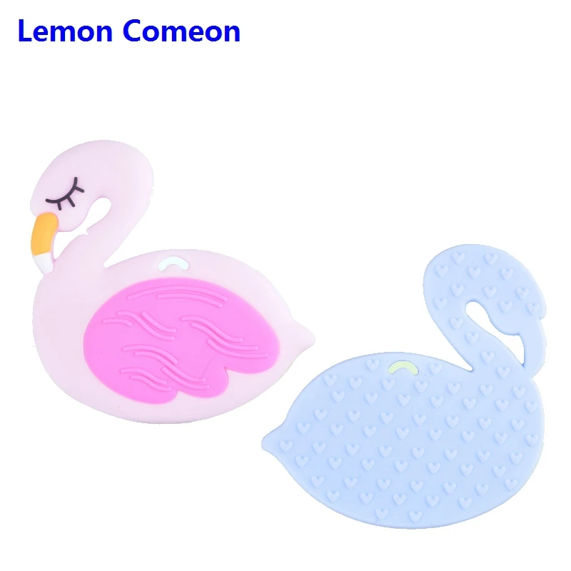 Lemon Comeon 1 шт. Лебедь детский Прорезыватель Perles Animaux силиконовый младенческий уход
