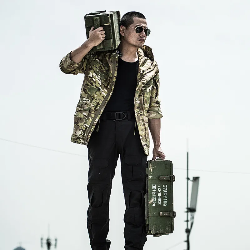 Ветровка M65 Мужская камуфляжная уличная куртка в стиле милитари для скалолазания