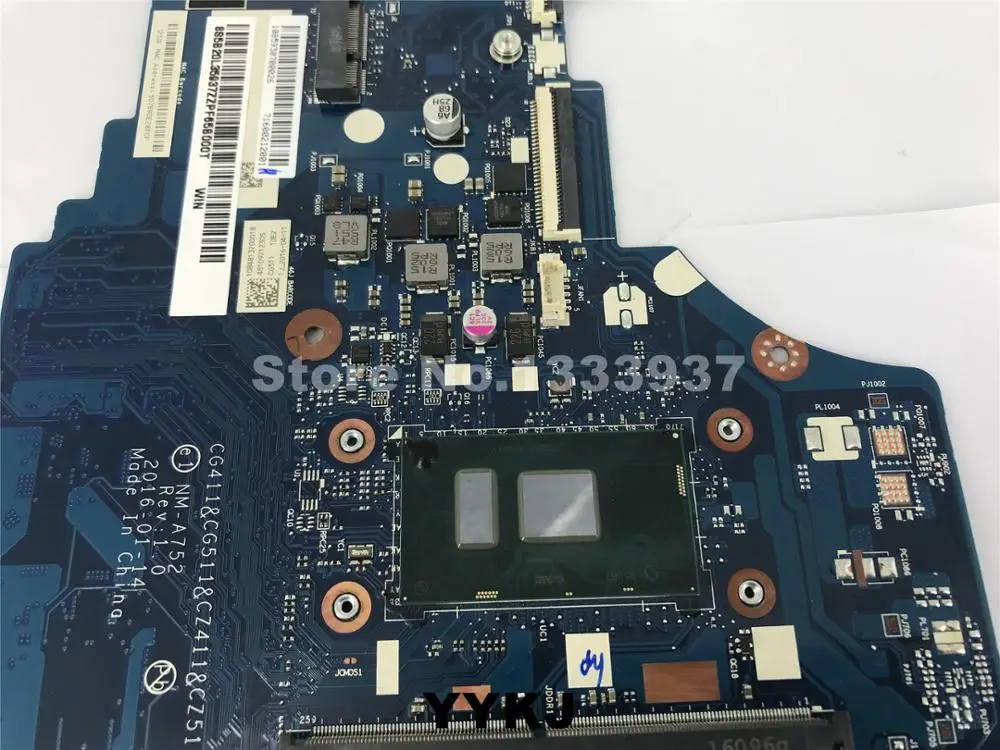 NM-A752 для LENOVO IDEAPAD 310-15ISK Материнская плата ноутбука CG411 CG511 CZ411 CZ511 I5-6200U SR2EY