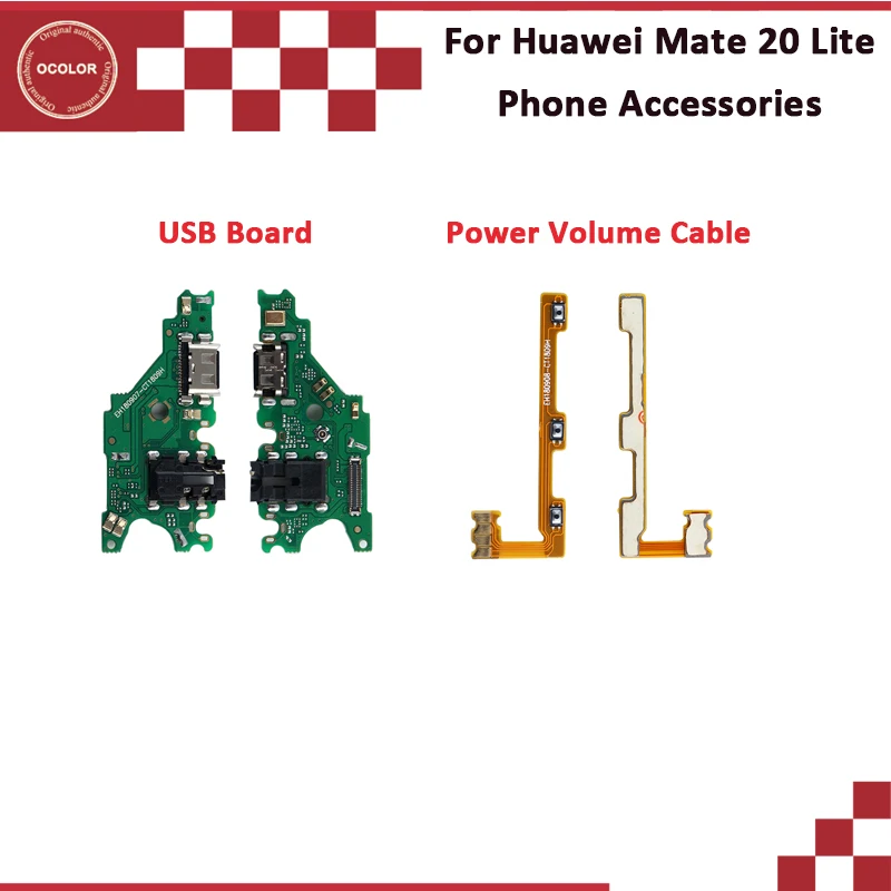 Ocolor для huawei mate 20 Lite USB вилка плата зарядки сборка Запчасти объемный кабель питания