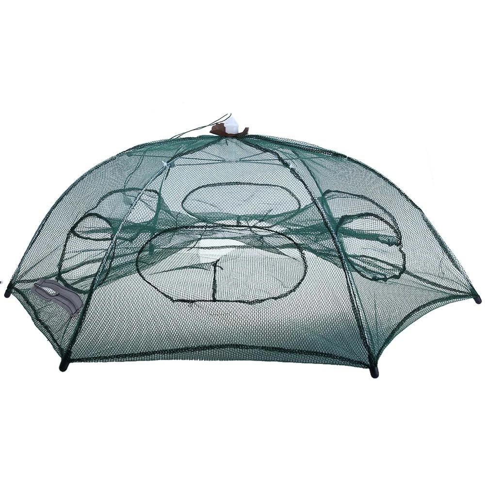Folded Fishing Net Fish Shrimp Minnow Crab Baits Cast Mesh Trap | Спорт и развлечения