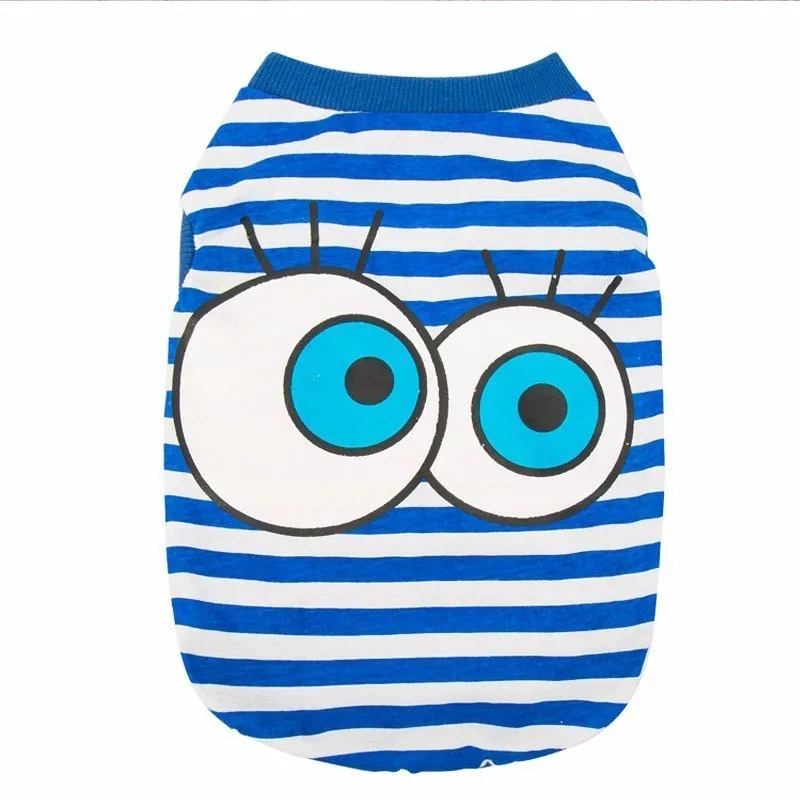 Полосатая одежда для собак весна осень жилет Одежда чихуахуа Французский