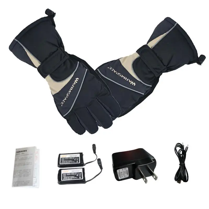 3600 мАч Смарт USB электрические тепловые перчатки лыжные водонепроницаемые